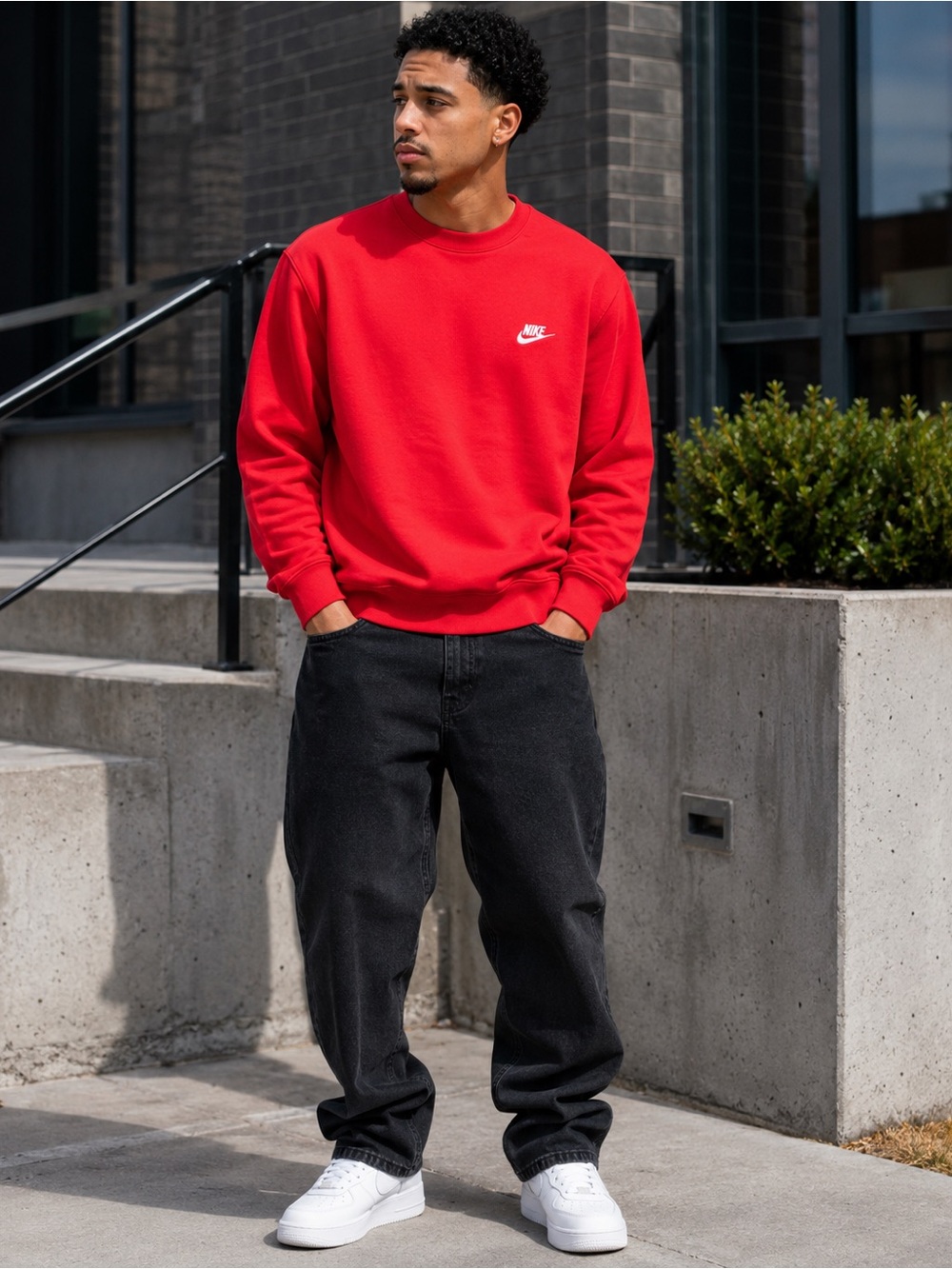 Nike Men's Red Sweatshirt